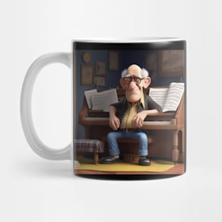 Grandfather Sitting At The Piano Mug